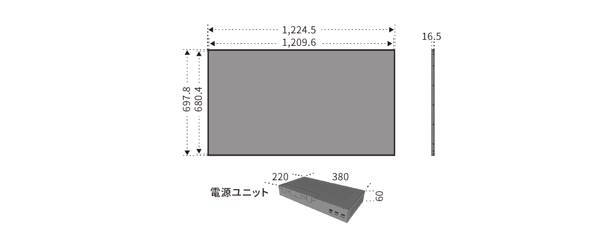 C-OLED55 サイズ